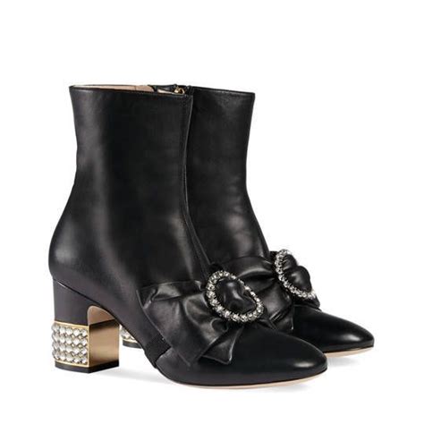 gucci ankle boot bow